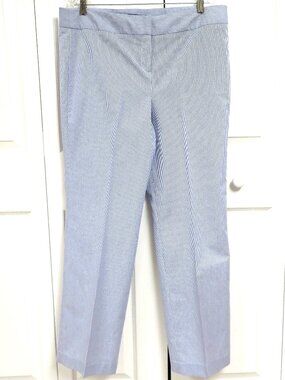 New! Signature by Larry Levine Blue Stripe Pants Size 18